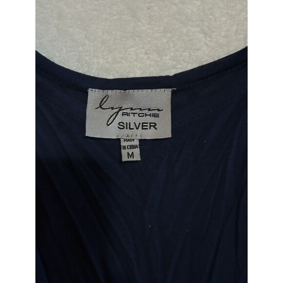 lynn ritchie silver tunic with cutout neckline‎ and matching camisole Sz M - Picture 7 of 7